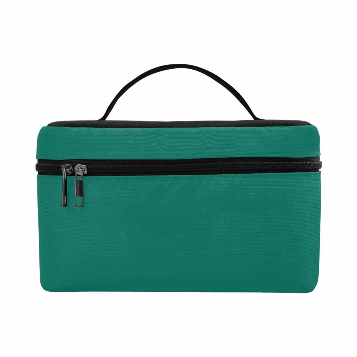 Cosmetic Bag, Teal Green Travel Case