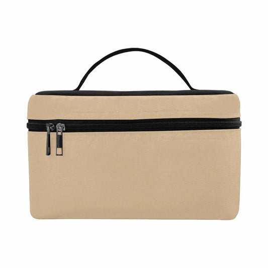 Cosmetic Bag, Tan Brown Travel Case