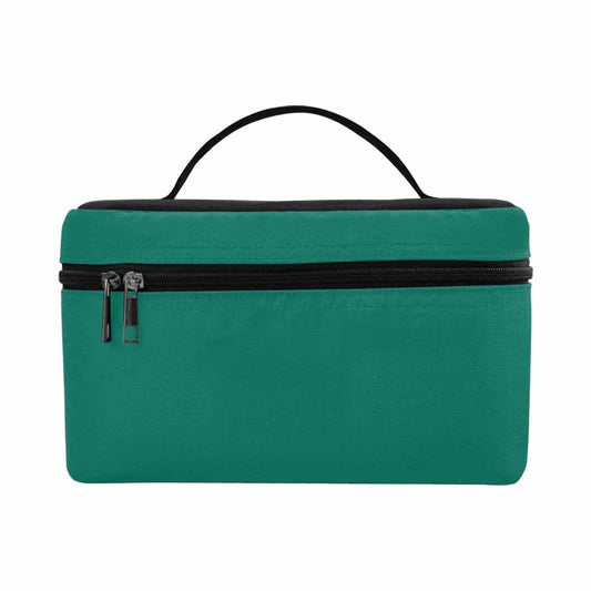 Cosmetic Bag, Teal Green Travel Case