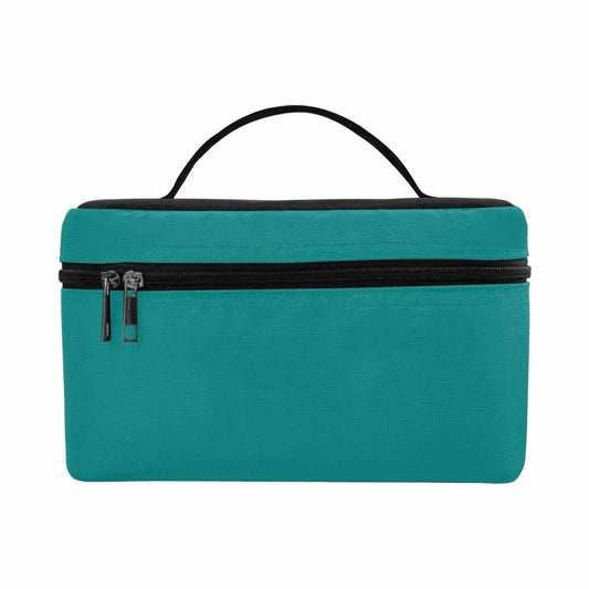 Cosmetic Bag, Dark Teal Green Travel Case